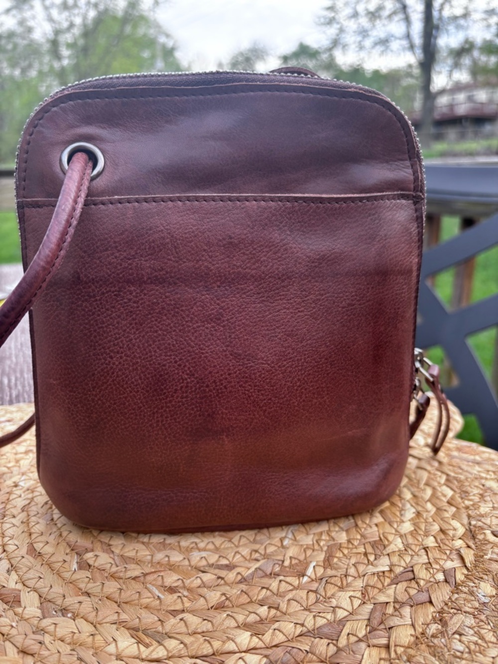 Latico Lilly Brown Leather Crossbody Bag - Picture 4 of 14